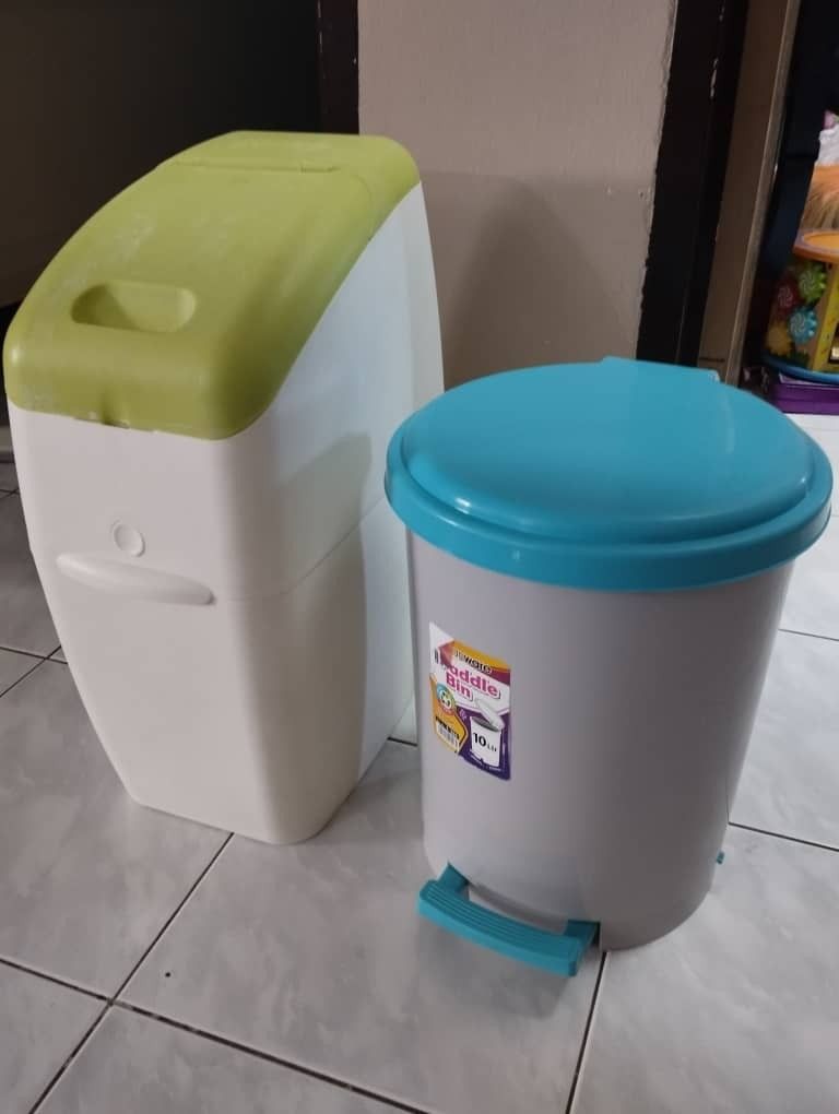 Aprica Baby diapers bins + dustbin, Babies & Kids, Baby Nursery & Kids