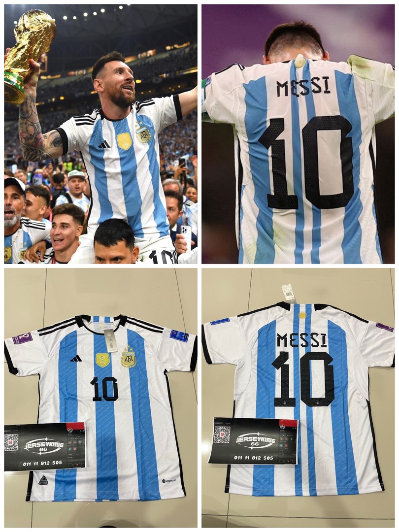 Messi Authentic ADIDAS Argentina Jersey World Cup 2022 NEW w/Tags ➡FAST  SHIPPING