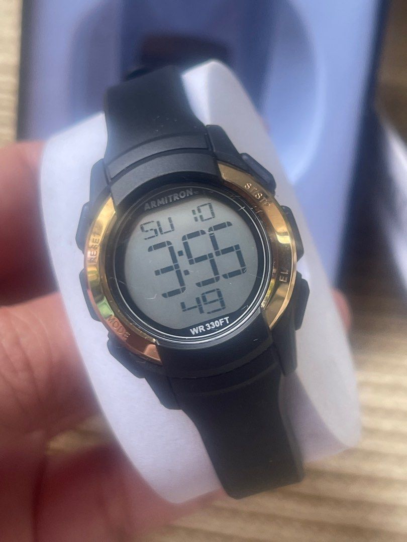 Armitron US Sports Chronograph Black Resin Backlight
