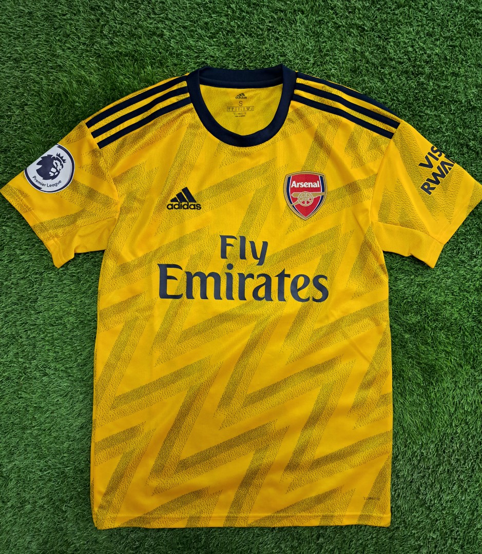 adidas AFC Arsenal Mens Away Long Sleeve Jersey 2019/20 Yellow