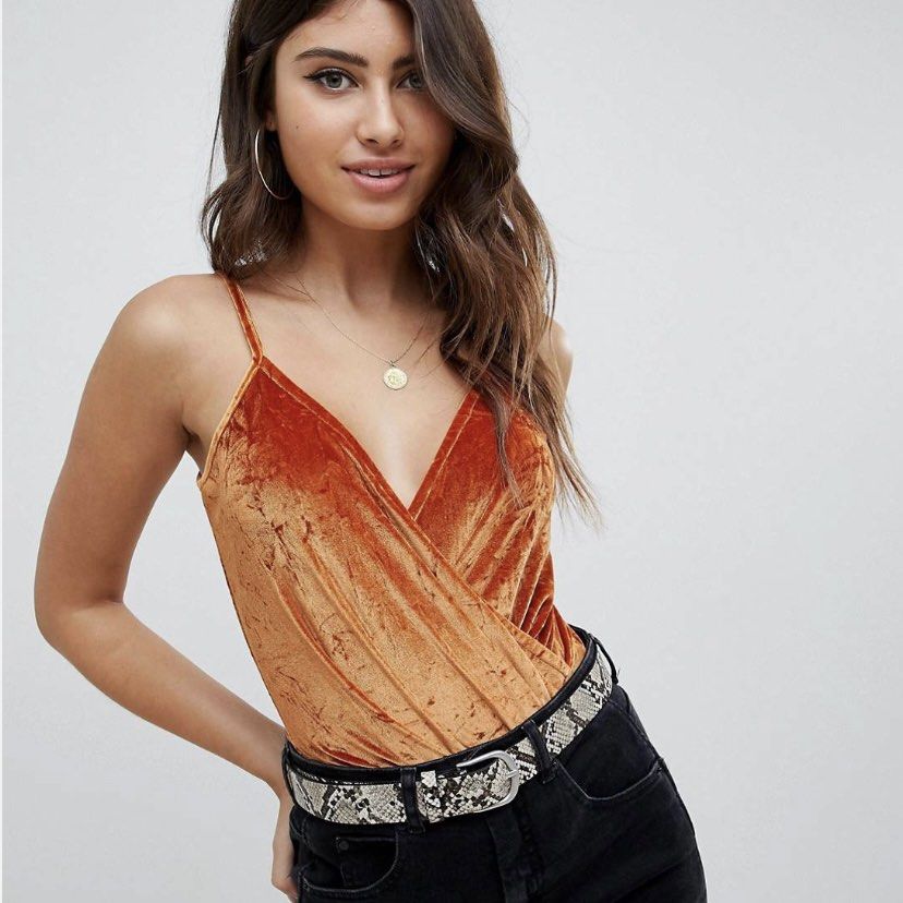 asos velvet top