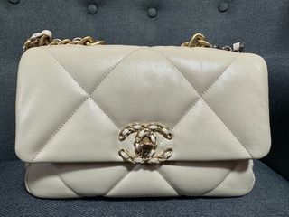 CHANEL, Bags, Chanel Classic Flap Rectangle Mini Ombre Beige Golden 22c