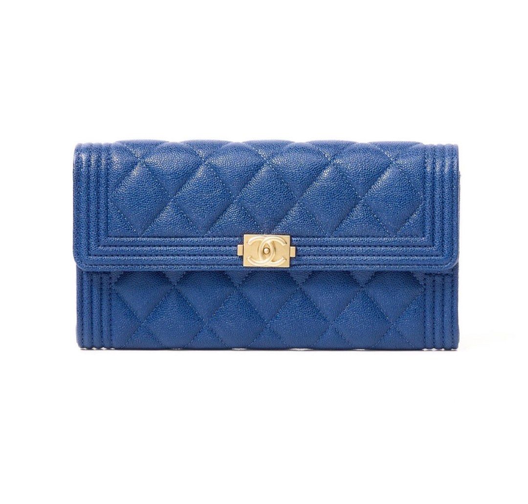 Chanel boy long flap wallet on sale
