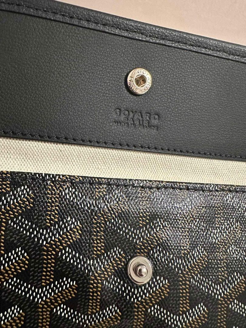 Goyard Monogram Fidji Hobo Bag #57421 Black Leather ref.607817 - Joli Closet