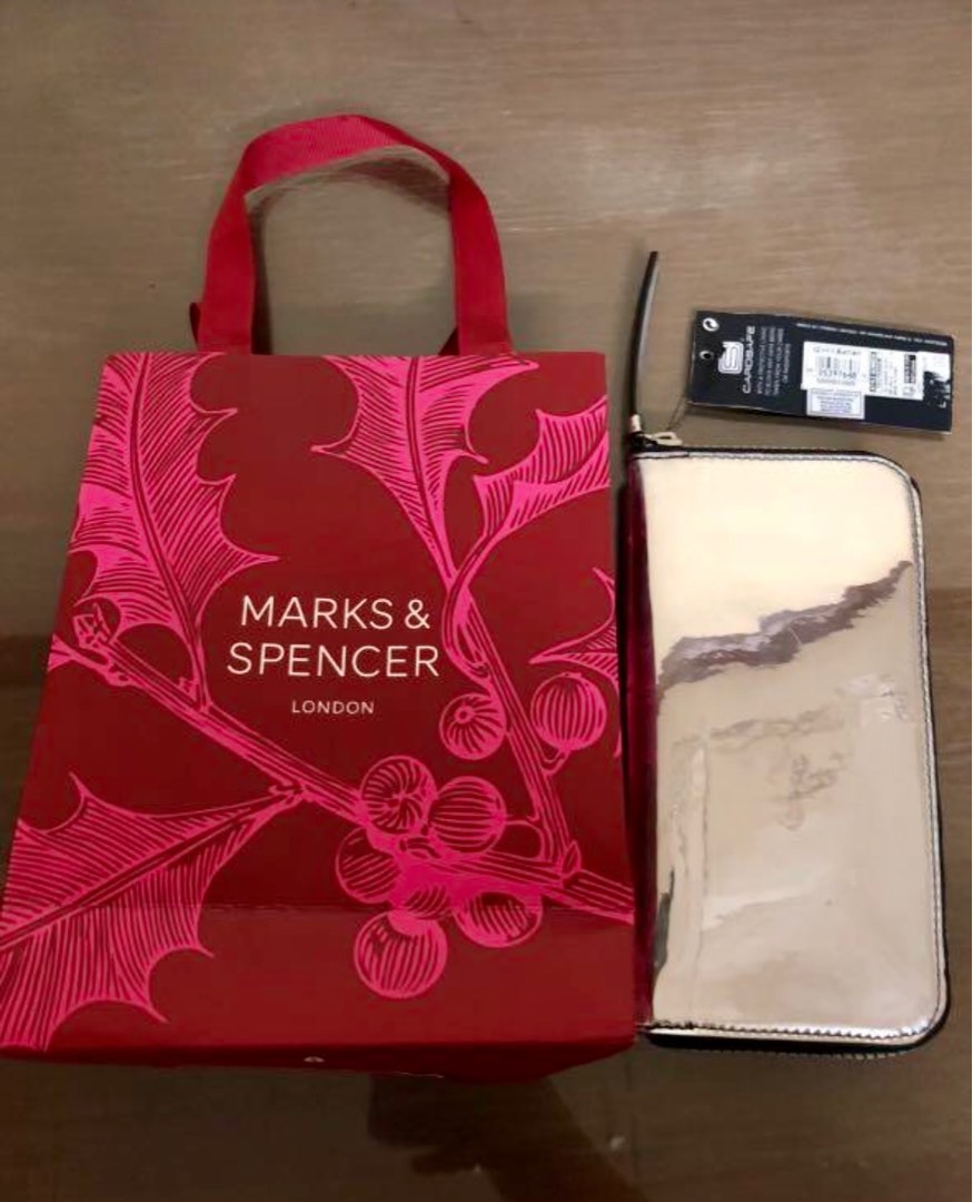 Authentic Marks & Spencer Silver Wallet, Women's Fashion, Bags & Wallets, Wallets & Card holders