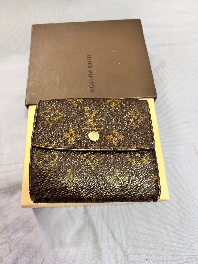 Authentic Louis Vuitton Brown Trifold Monogram Men's Wallet