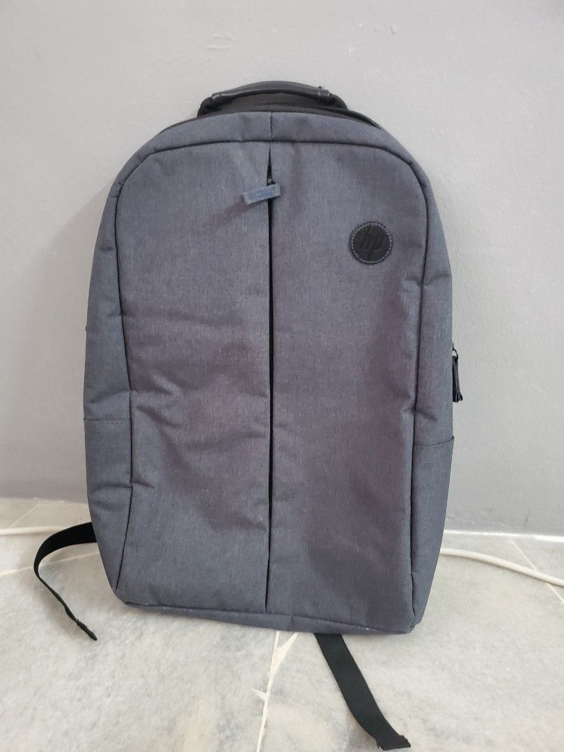 Backpack HP Grey Laptop Bag, Men's Fashion, Bags, Backpacks on Carousell