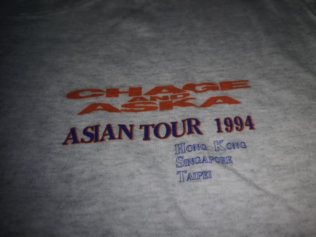 Baju Band Vintage 90's Chage And Aska Asian Tour 1994 T Shirt