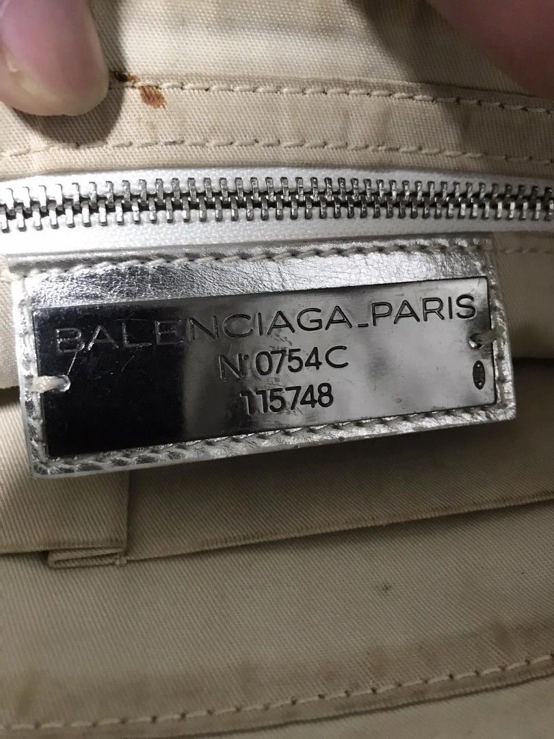 Women's BALENCIAGA PARIS N0754C 115748 Leather 2Way Purse Shoulder Bag  Handbag