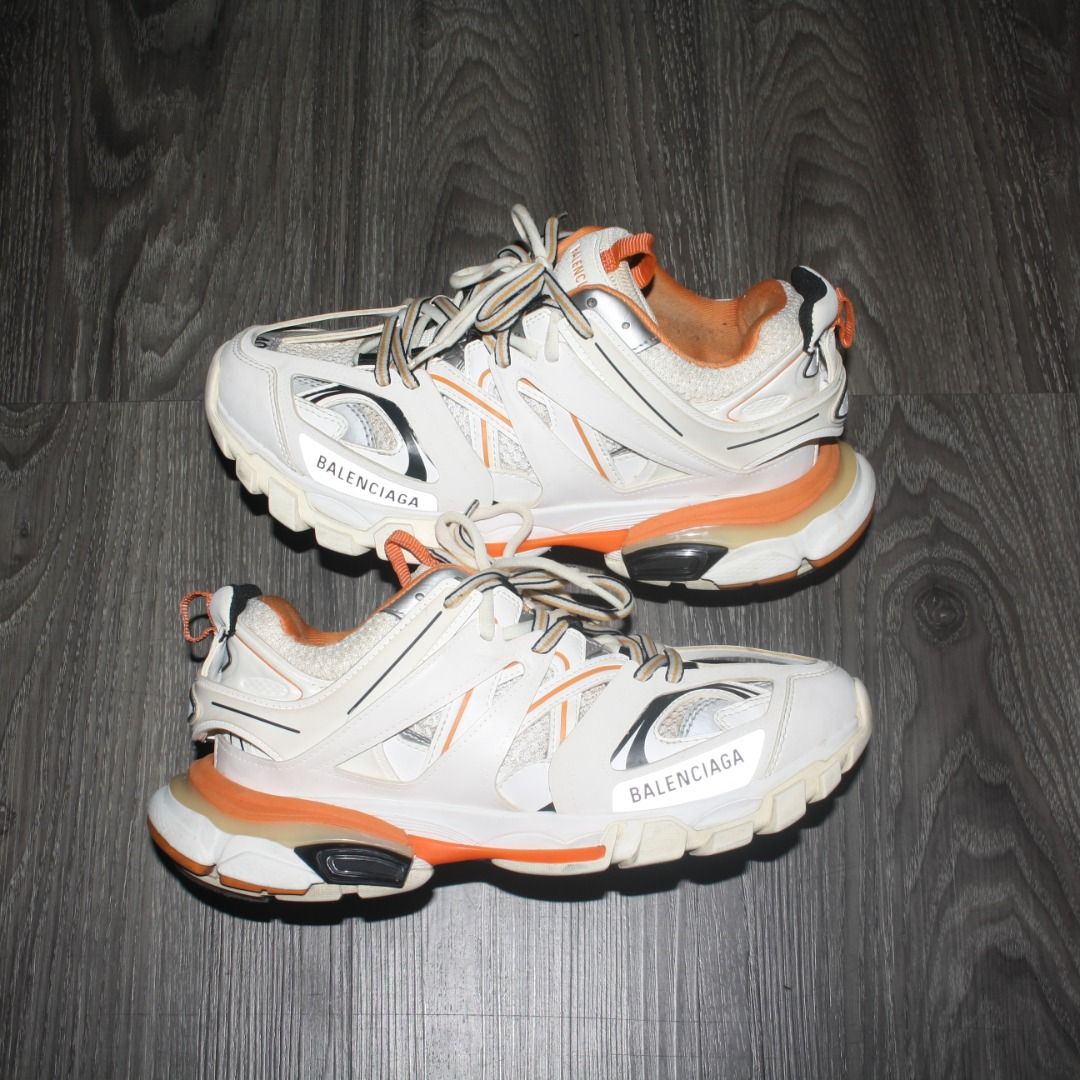 Balenciaga track white orange LED edition for sale