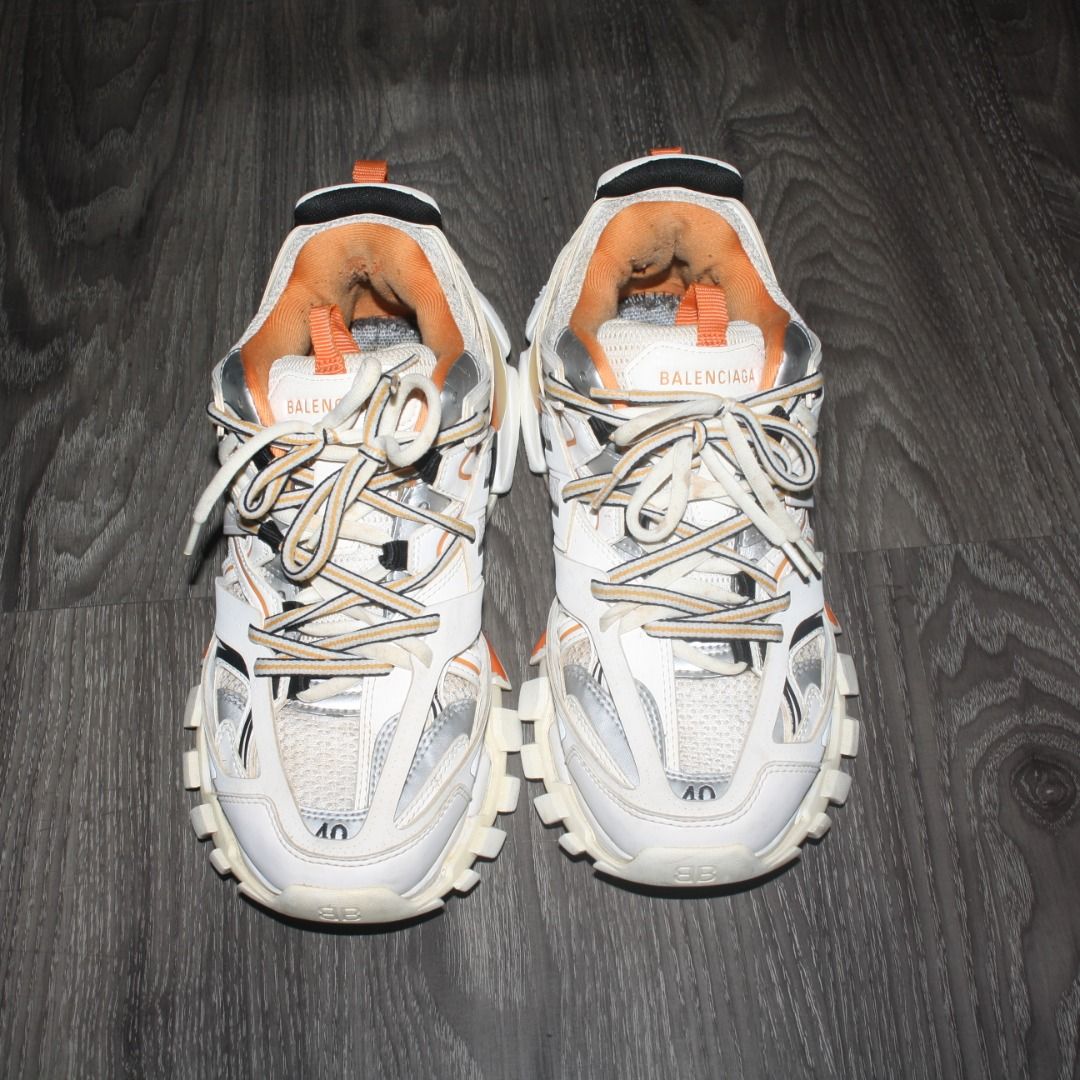 White and orange balenciaga shop