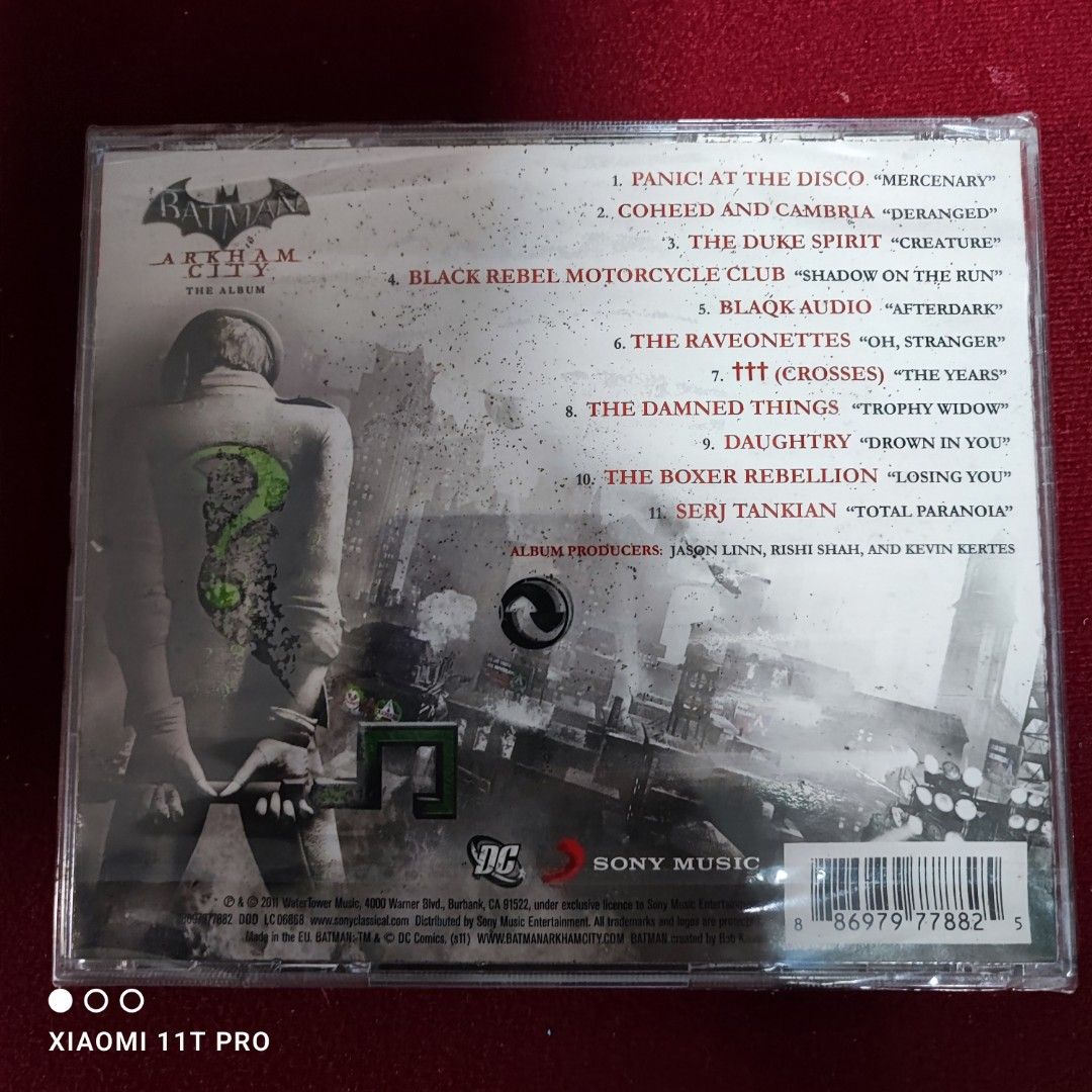 Batman: Arkham City - The Album (Game Soundtrack CD), 興趣及遊戲