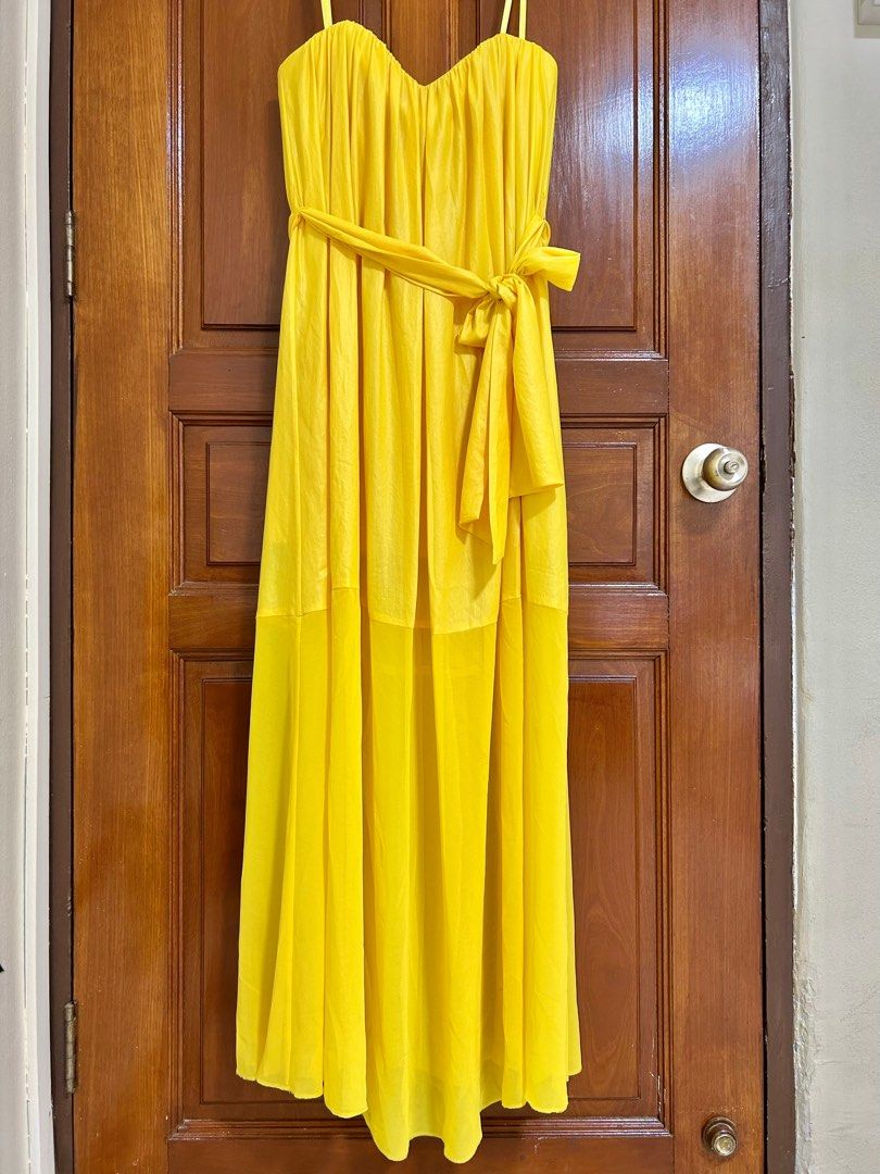 Bcbg mustard outlet yellow dress