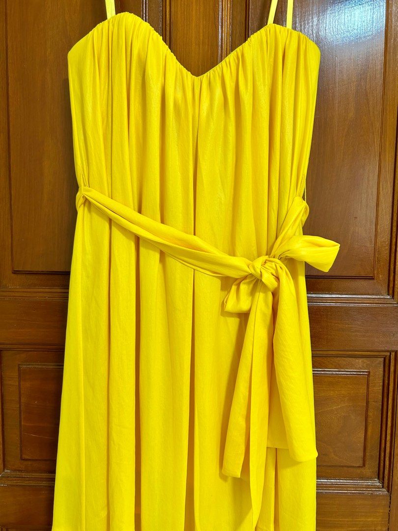Bcbg clearance yellow dress