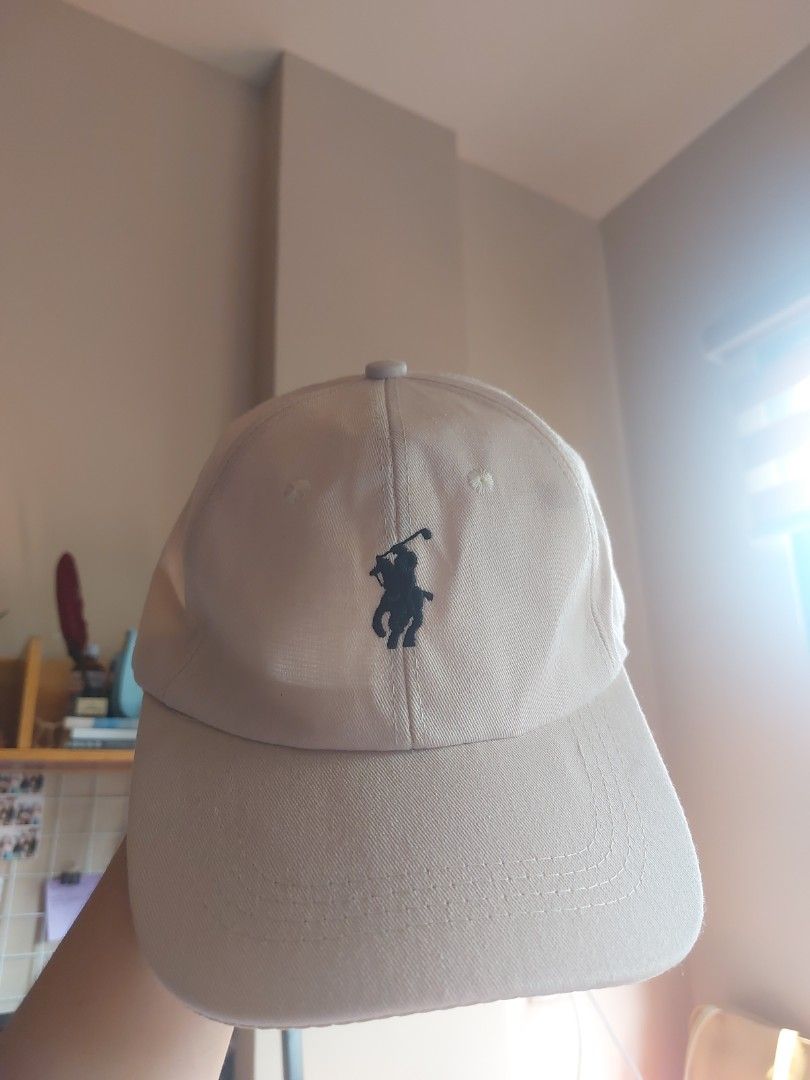 Beige ralph lauren cap online