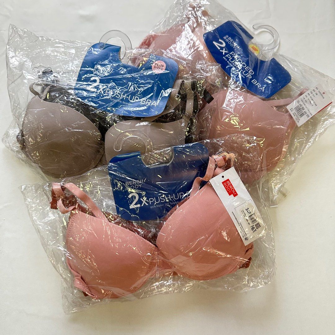 Bench Rust Bra BENCH BODY 2-in-1 pack Push-up Bra in Rust and in Peach Color - Size ...