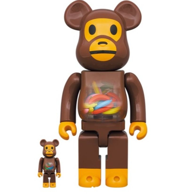 BE@RBRICK BABY MILO(R) AND BANANA 400%+100%, 興趣及遊戲, 玩具