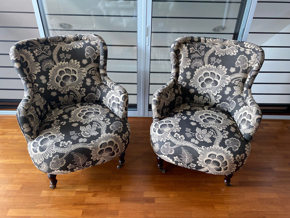 Black and online tan accent chair