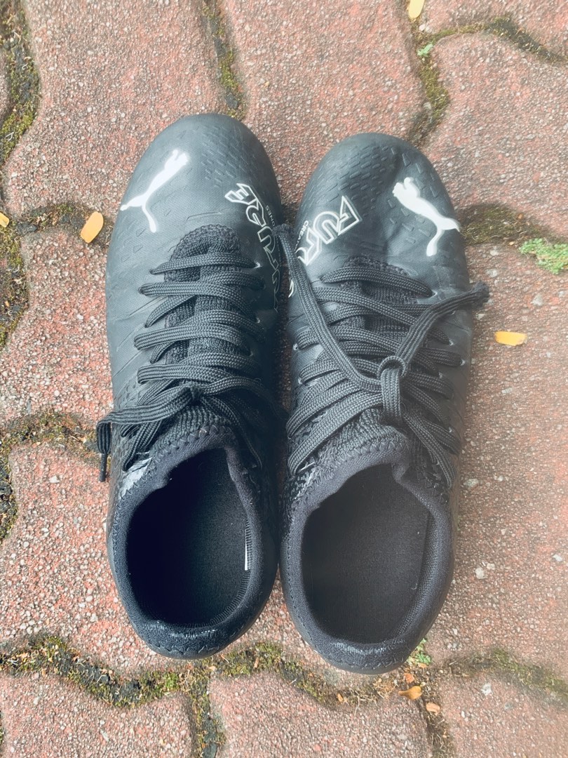 Black Kids Puma Football boots cleats UK 4 Future Creator Zones