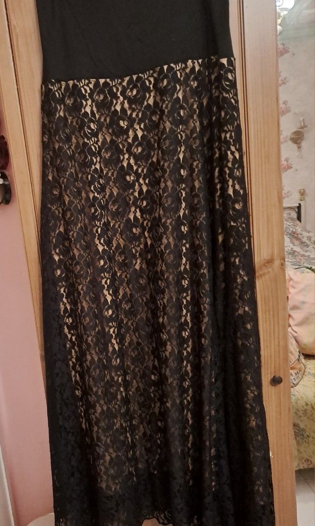 Black lace deals skirt xl
