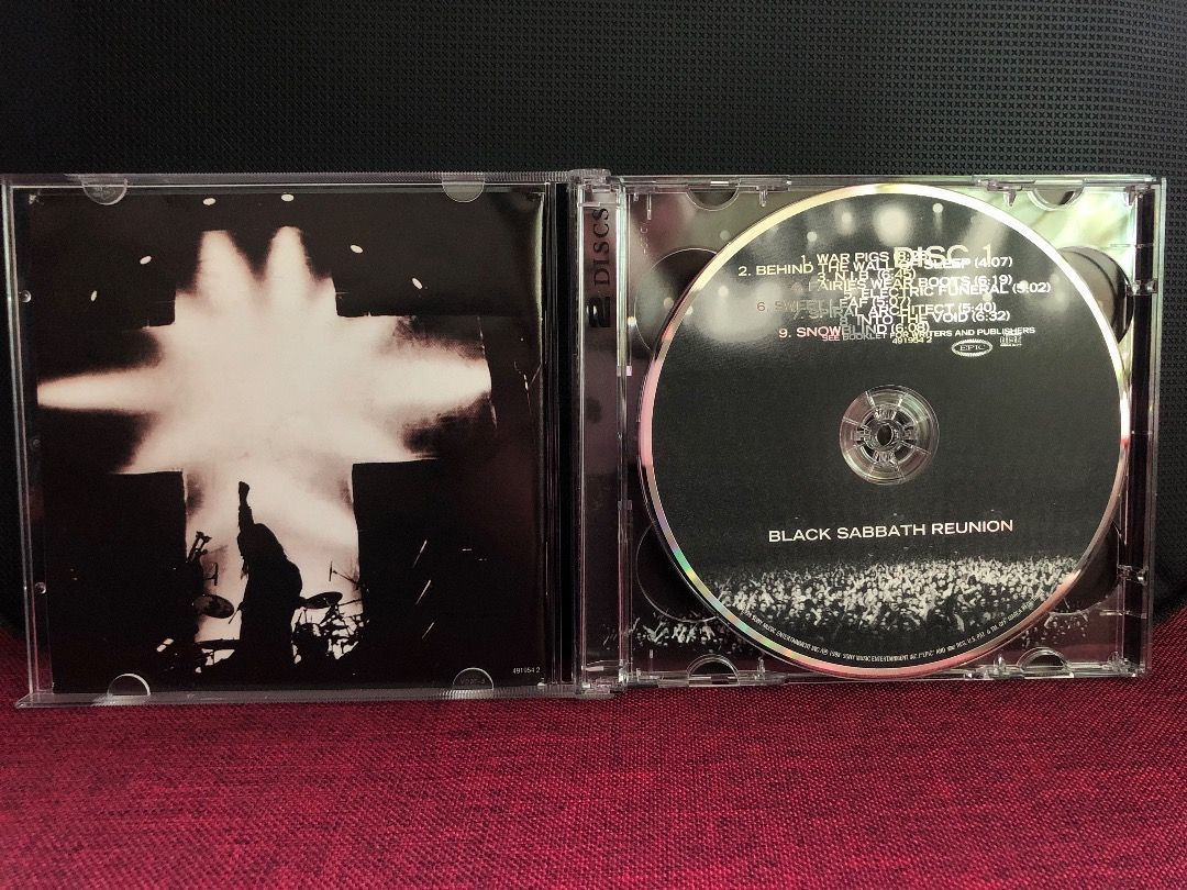 BLACK SABBATH (2 CDs) - Reunion (RARE) (Category: CDs & DVDs) located in San Pedro. Submitted by pcps192589586 (Listing ID 1253913000, Image 3). Description: Double CD Bought in Singapore Performance by original/classic line-up of Black Sabbath (Ozzy Osbourne, Tony Iommi, Geezer Butler and Bill Ward). Collector's item.