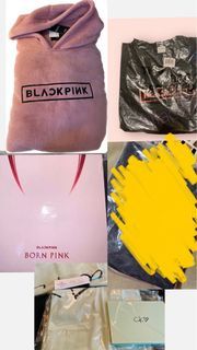 Blackpink Born pink Clearance Typo Hoodie Tote, Jennie for calvin klein ck tote with mirror, Bornpink LP Vinyl, Jennie Jisoo Lisa Rosé Photocard