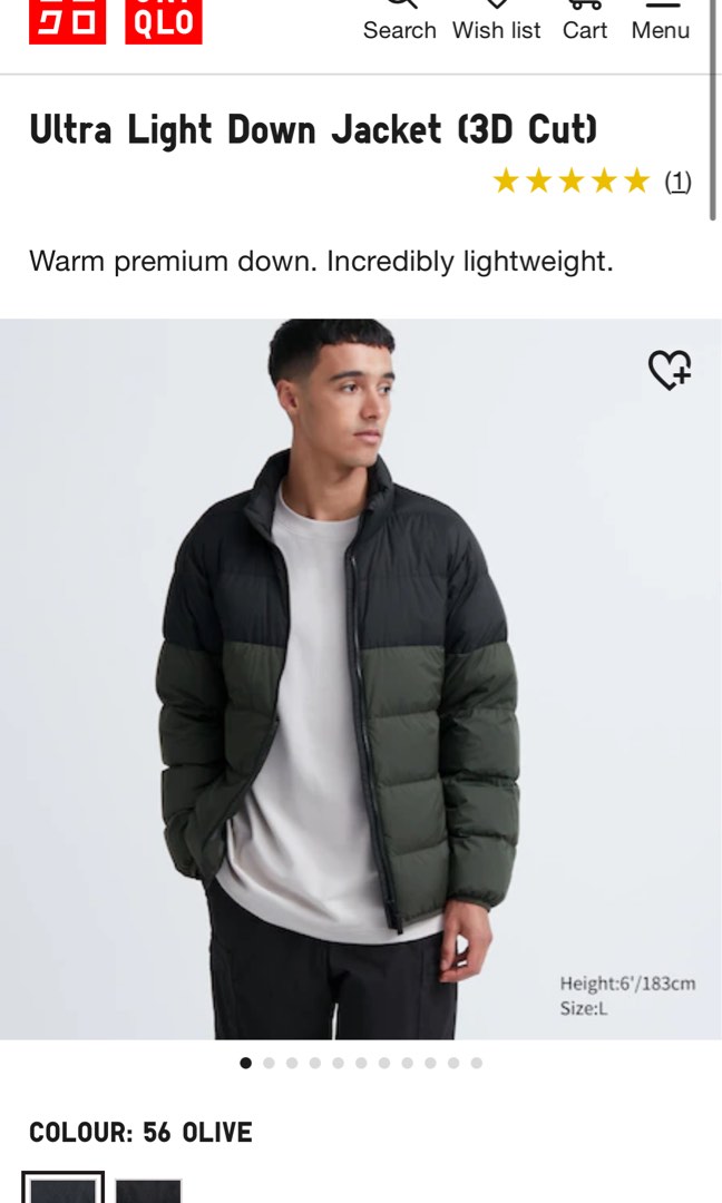 Men u ultra light down blouson online