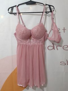 Bnew Daisy Fuentes sexy babydoll push up lingerie set 😍 y2k
