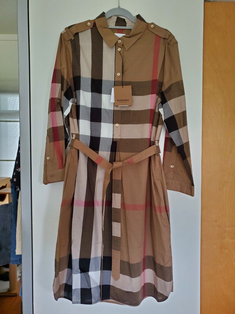 BNWT Burberry Classic Check Shirt Dress