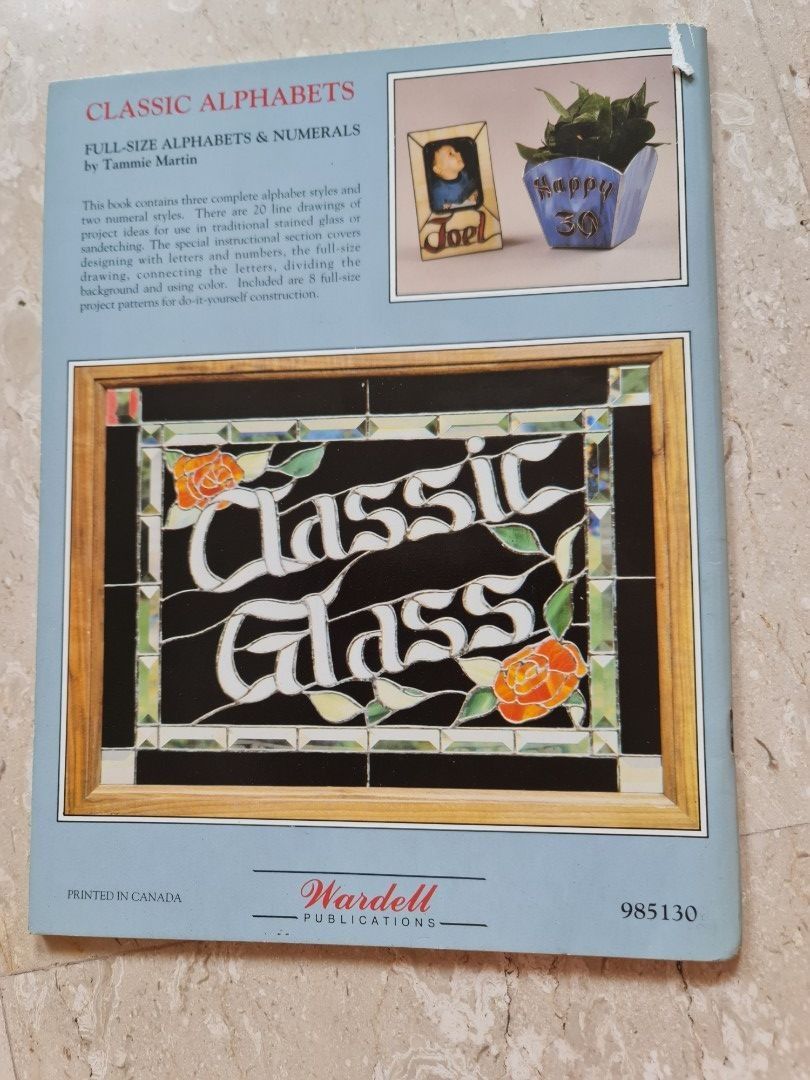 Book Stained Glass, Hobbies & Toys, Stationery & Craft, Craft Supplies