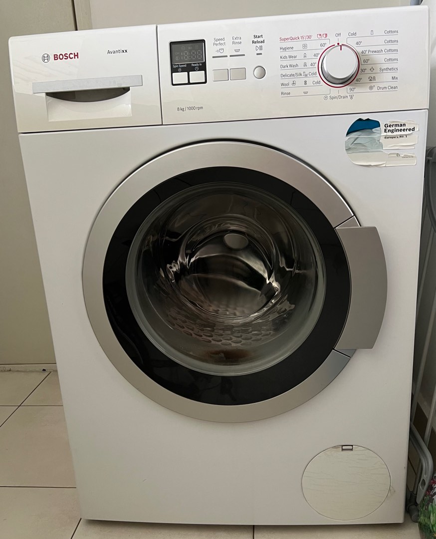 BOSCH Front Load Washing Machine (8kg), TV & Home Appliances, Washing ...