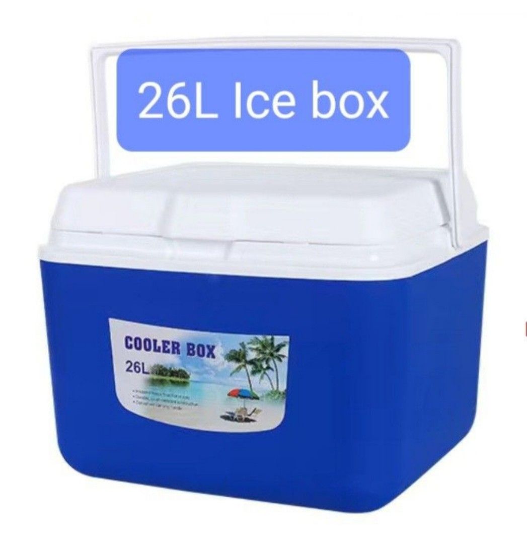 [Brand new] 26L Ice cooler box cold storage family picnic box, Hobbies