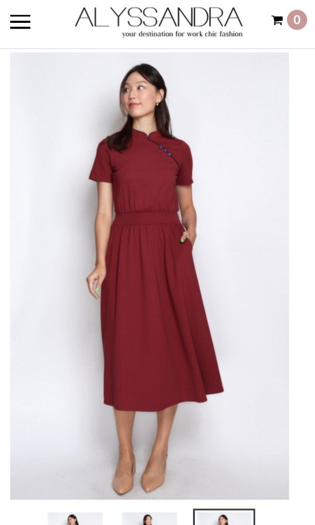 Burgundy deals dress xl
