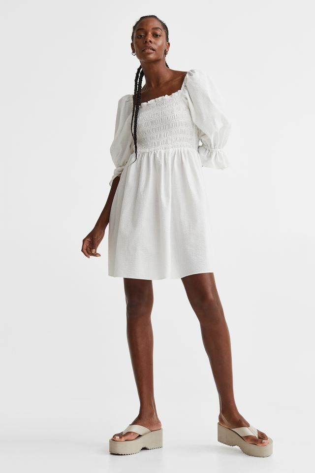 White dress in h&m online