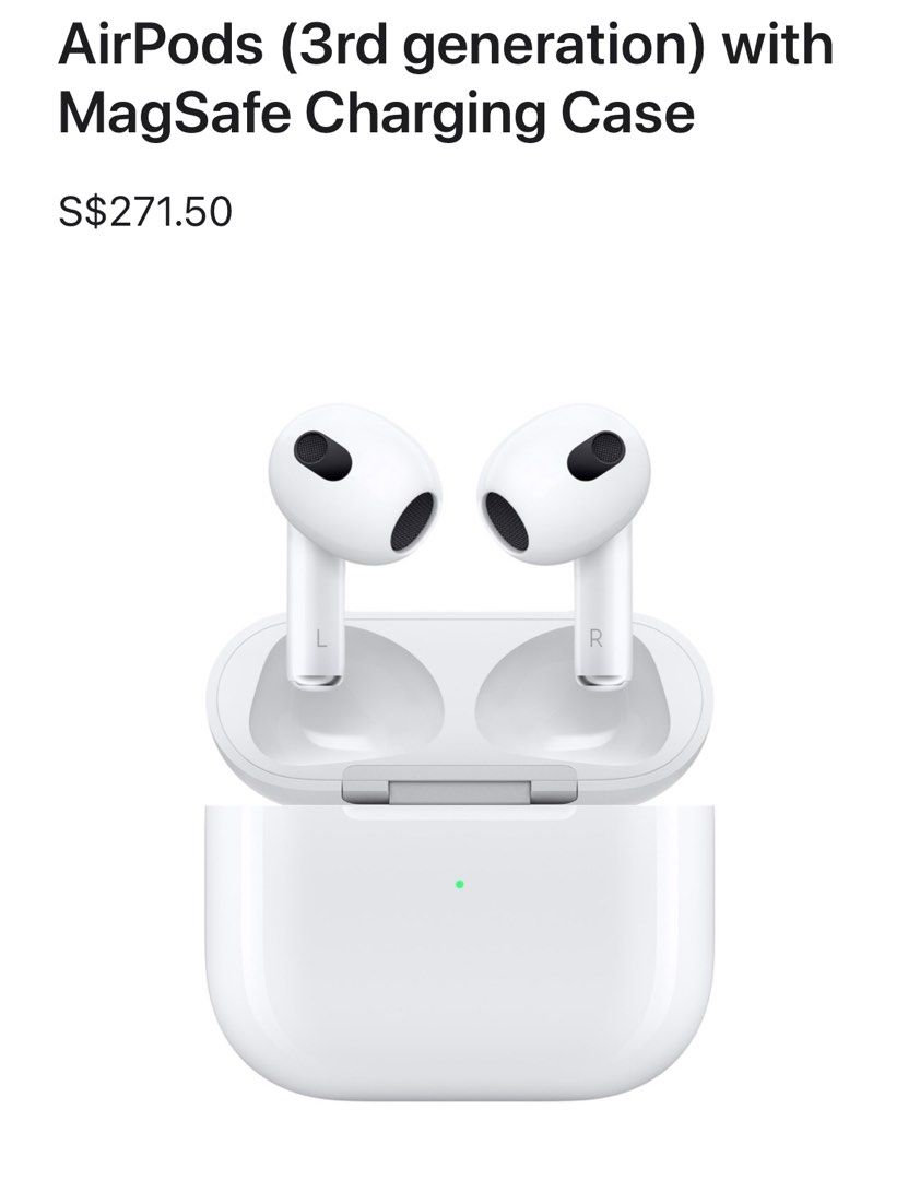 Buy AirPods (3rd generation) with MagSafe Charging Case - Apple