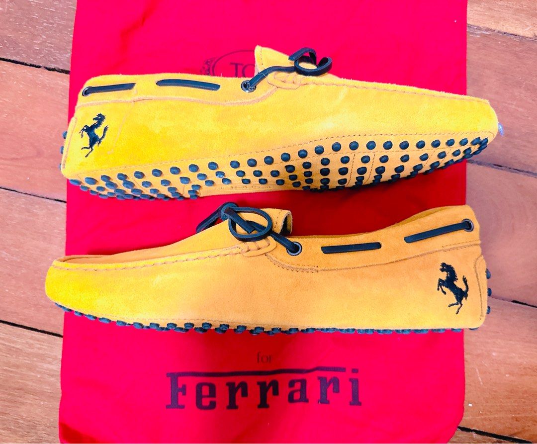 Yellow discount ferrari shoes