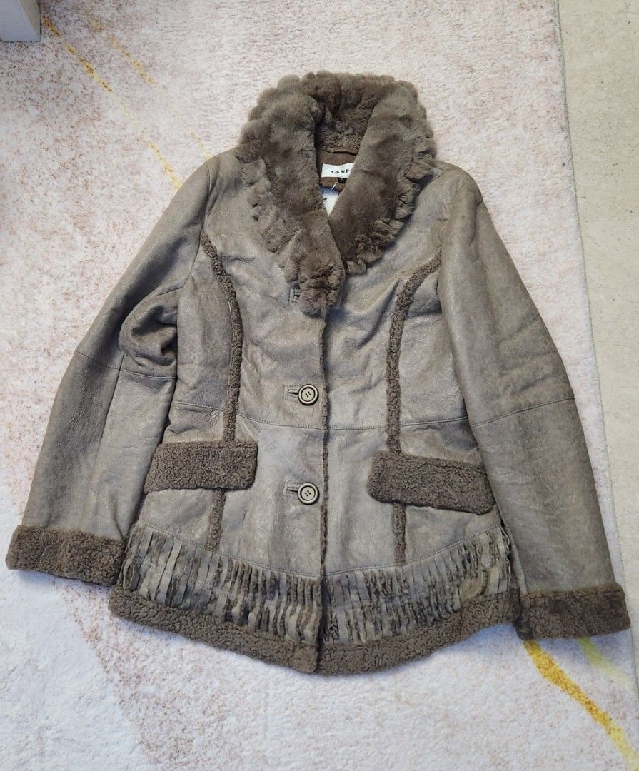 Rabbit leather jacket outlet