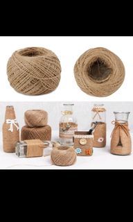 Natrual Paper Twine,kraft Rope for Gift Box Wrapping,Wedding/Xmas  Decoration,Cookie/Cake/Gift/Kitchen Sweets 1mm 50M/lot