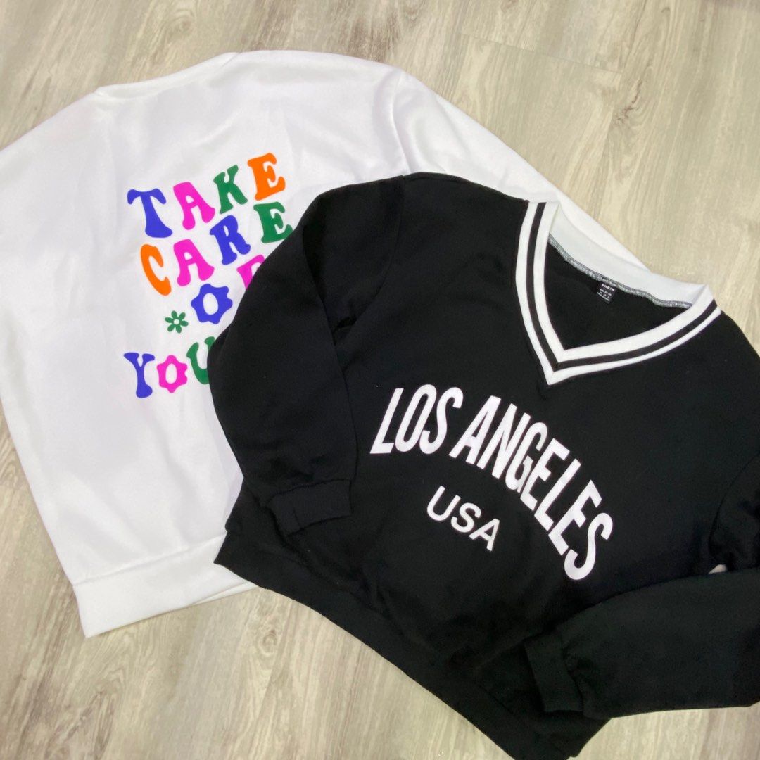 BUNDLE | Shein Pullover (M&L) (Category: Longsleeves) located in Antipolo. Submitted by acecapsuleph (Listing ID 1254047448, Image 1). Description: ▫️As an impulsive buyer. Binili ko lang tas di ko ginamit :))) ▫️Orig Price: 250 each (500 for both). 200 na lang for both kaya kunin niyo naaaa ▫️with Shein Ziplock .