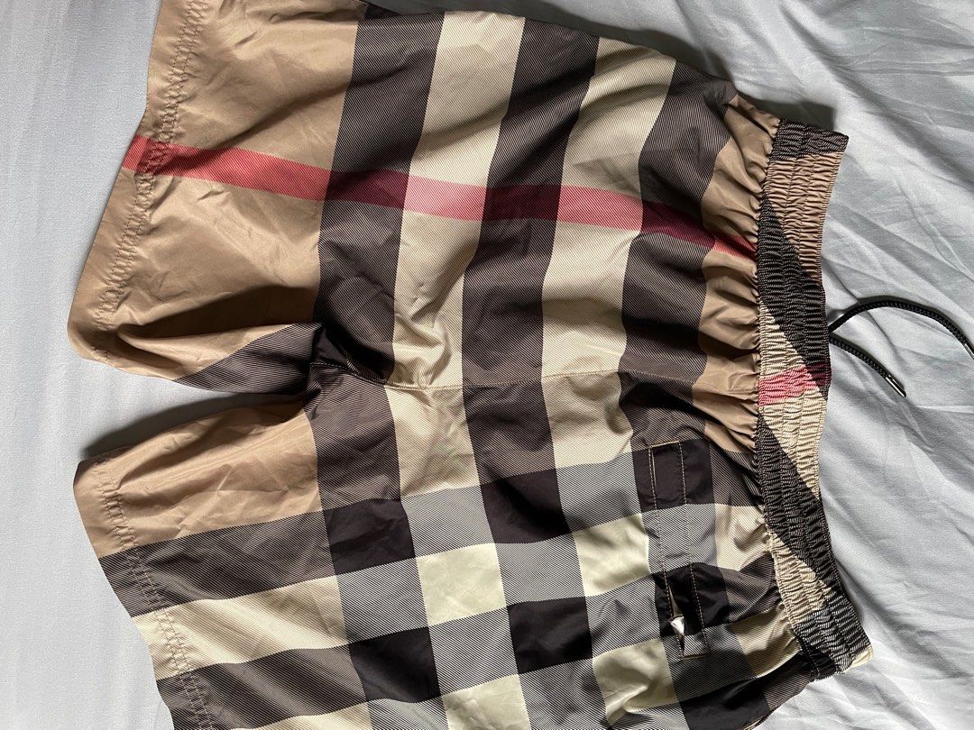 Burberry Checkered Swim Shorts Luxury Apparel on Carousell