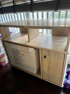 Cabinet TV Console with Wheels