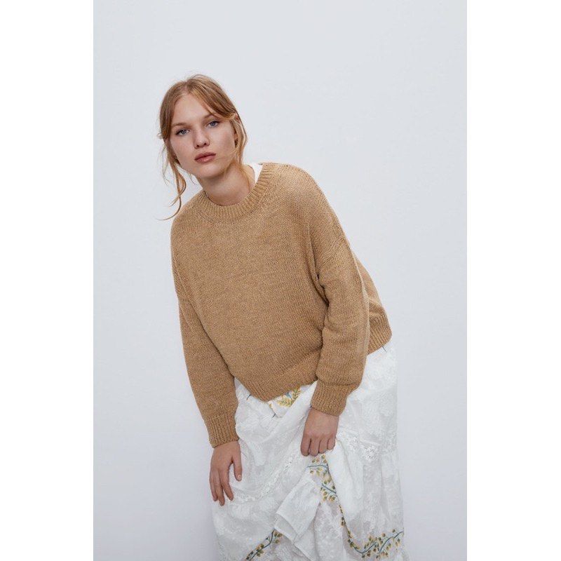 Zara camel sweater sale