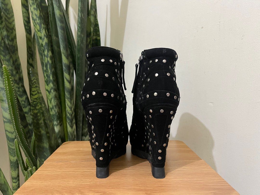 Studded hotsell wedge booties