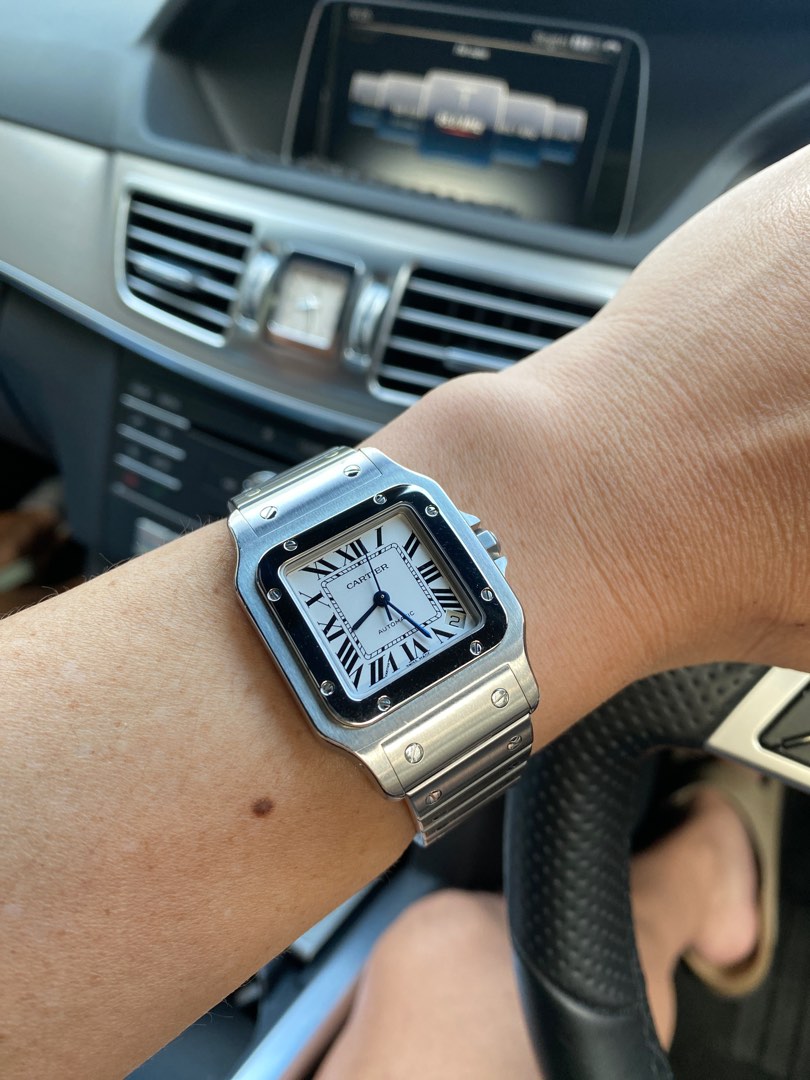 Cartier santos galbee chronograph top