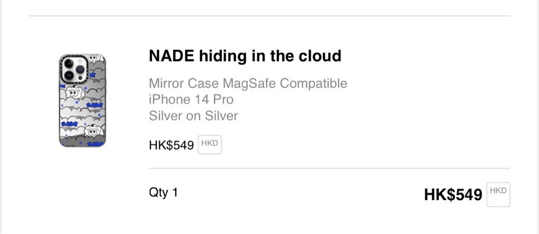 NADE HIDING IN THE CLOUD MAGSAFE COMPATIBLE MIRROR PHONE CASE