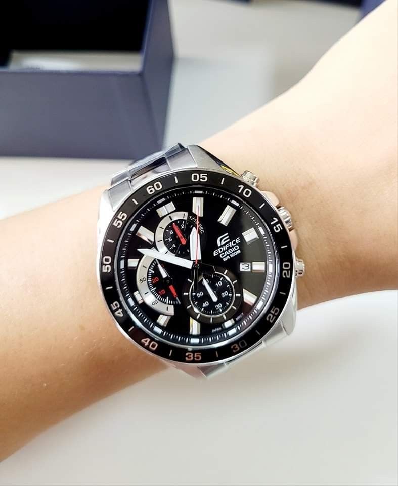 Casio Edifice EFV-550D-1AVUDF (Category: Men's Watches) located in Pasig City. Submitted by lizshoppe.ph (Listing ID 1254020774, Image 1). Description: 🔸️ORIGINAL 🔸️Casio 🔸️Casio Edifice 🔸️EFV-550D-1AVUDF 🔸️Silver Strap 🔸️P5,300 free shipping 🔸️5x money back if fake 🔸️Inclusion: Original coded tag Original coded box Manual and warranty #casioedifice #originalcasio #originalcasiowatch #perfectgiftidea.
