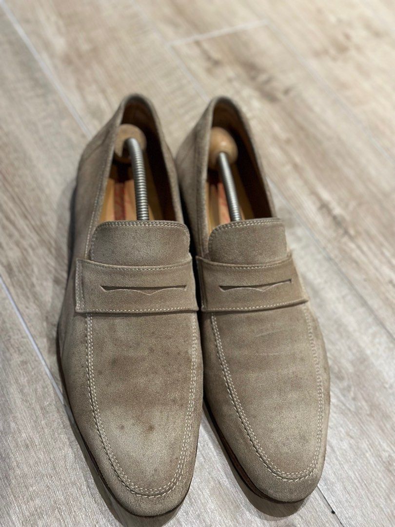 Mens dress 2025 loafers suede
