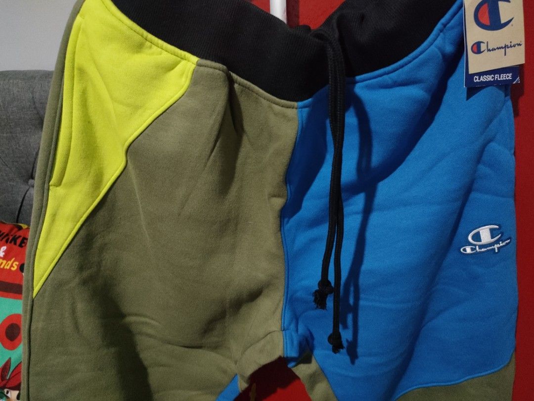 Champion Patchwork Classic Fleece Sweatpants Men s Fashion