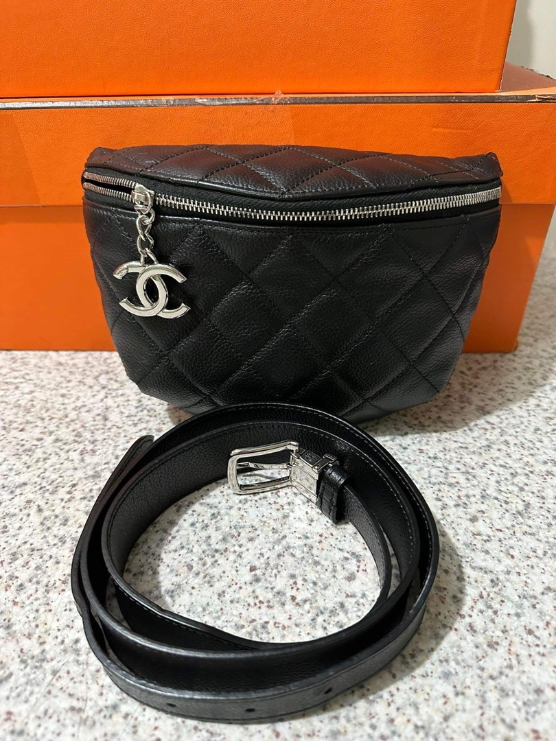 relovedeluxe products-Chanel Caviar Black Clutch Bag-RELOVE DELUXE