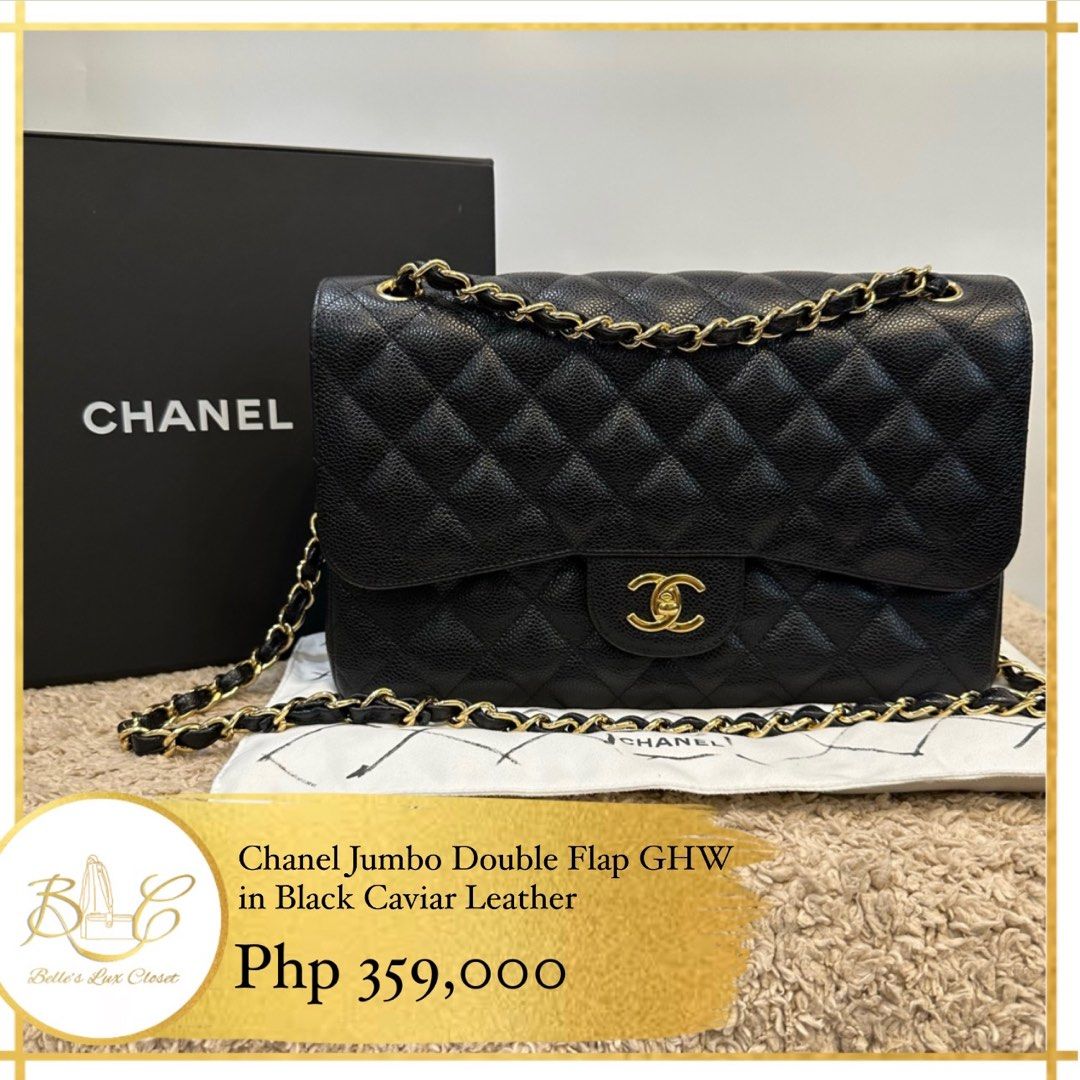 Chanel Jumbo Double Flap GHW CAVIAR (S19), Luxury, Bags & Wallets on  Carousell